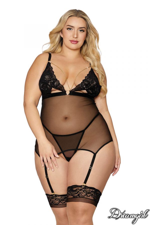 DG12712 - Sheer Garter Slip