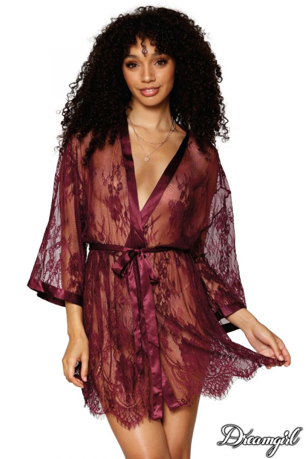 DG12788 - Eyelash Lace Robe