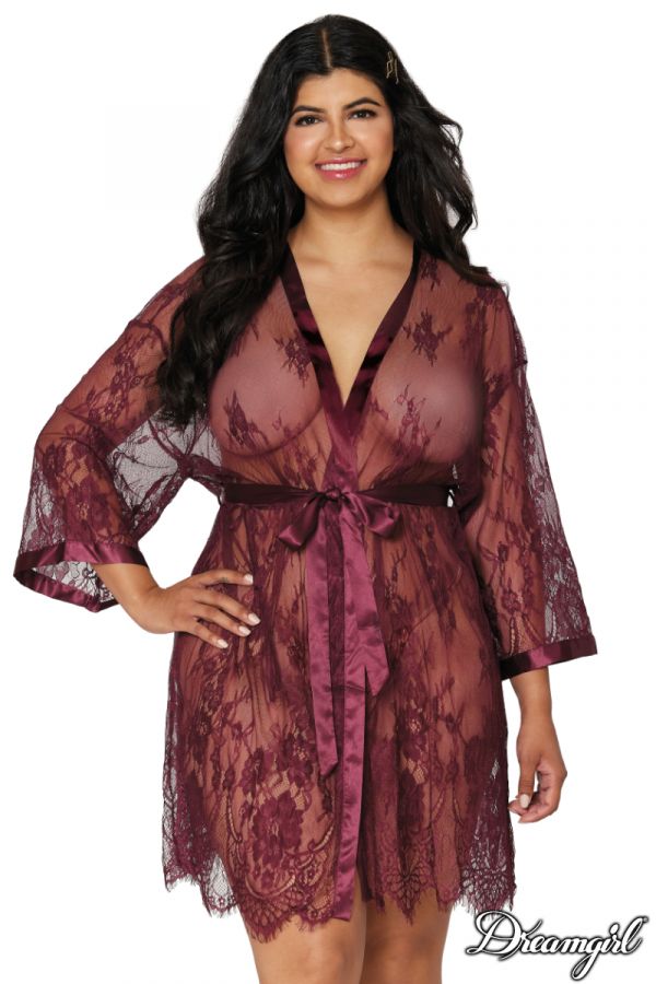 DG12788 - Eyelash Lace Robe