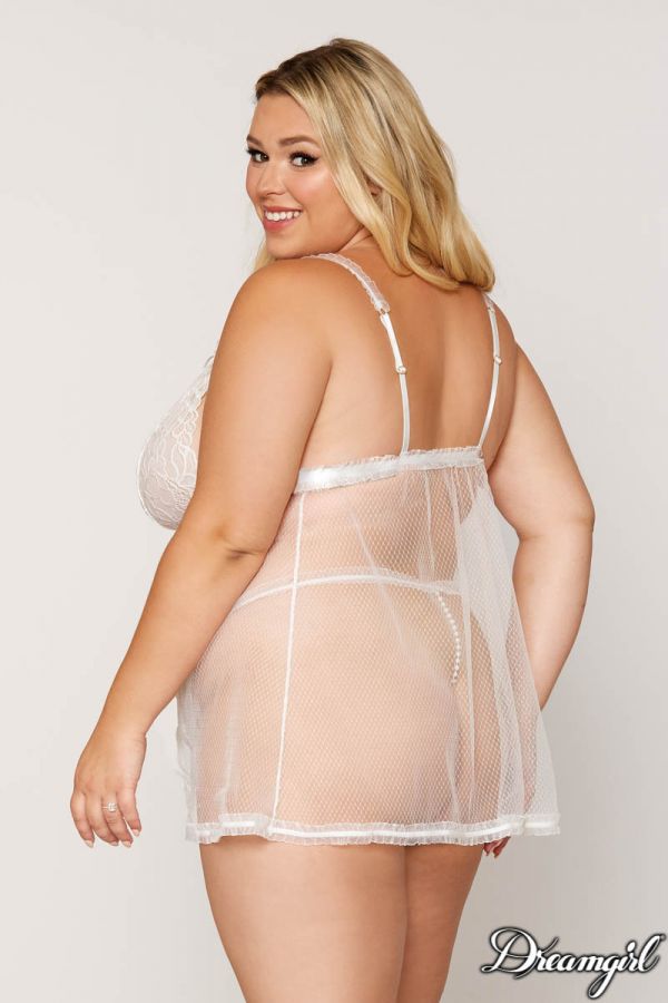 DG12834 - Pearl Flyaway Babydoll