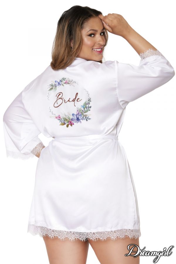 DG12909X - Bride Satin Robe