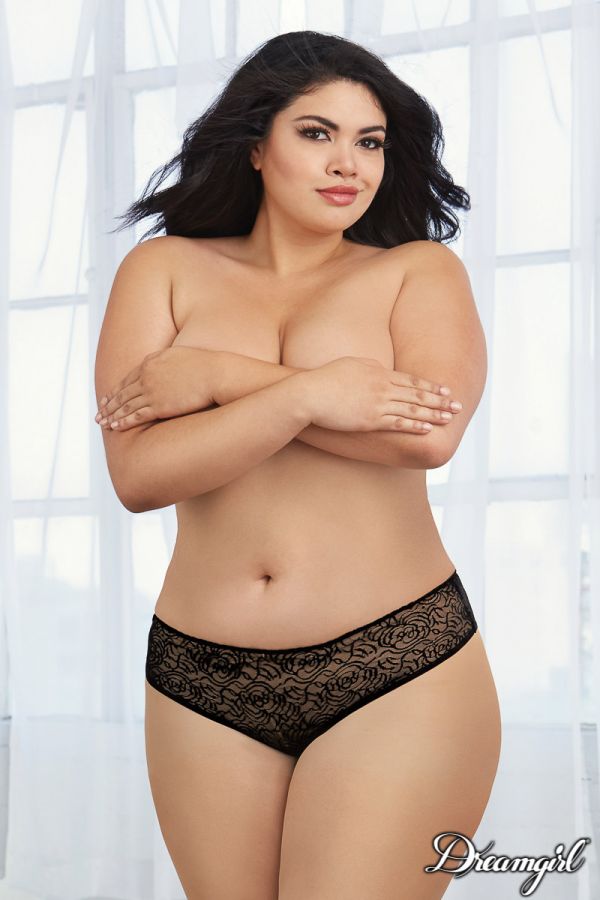 DG1300X - Open Ruffle Panty