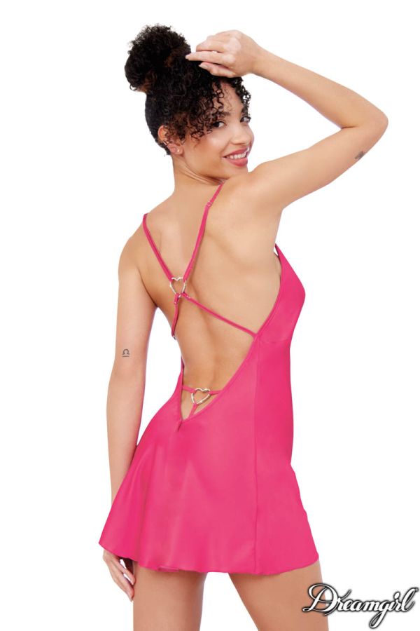 DG13067 - Satin Heart Ring Chemise