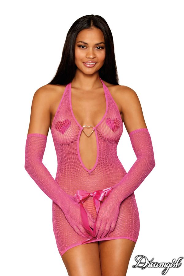 DG13094 - Gloved Net Chemise