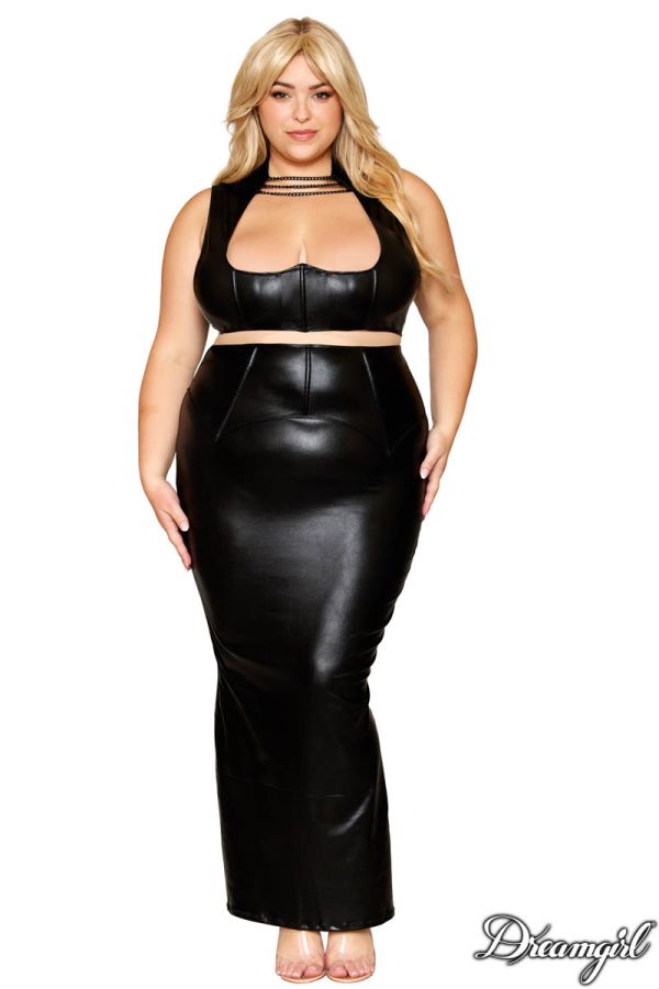 DG13198X - Faux Leather 2PC