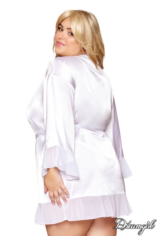 DG13265X - 3PC Satin Robe