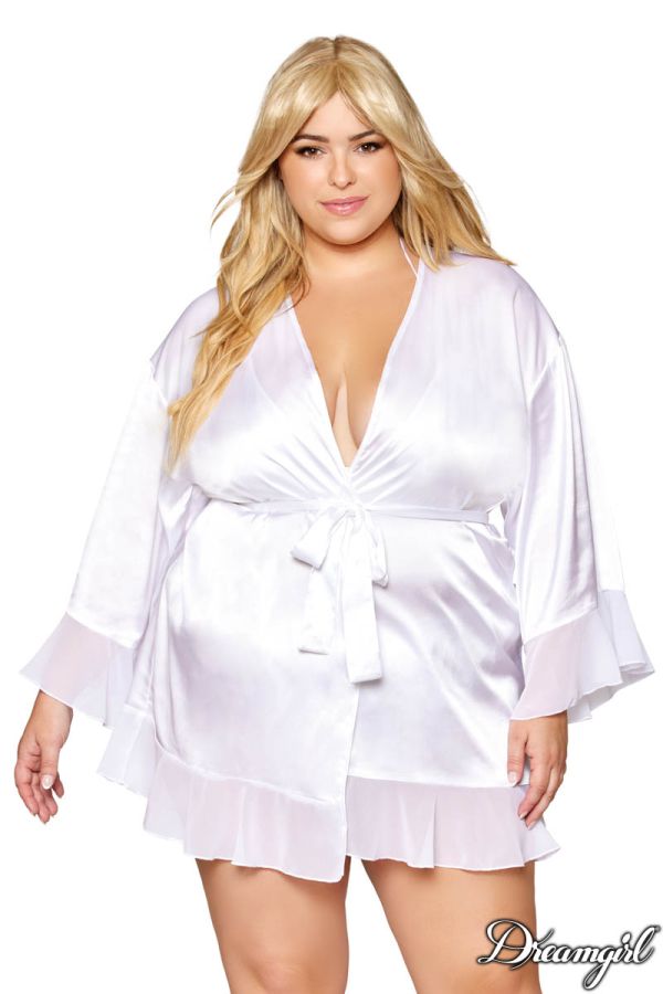 DG13265X - 3PC Satin Robe