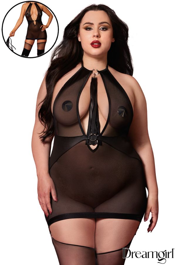 DG13704X - Flogger Garter Slip