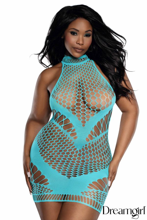 DG13890X - Big Net Dress
