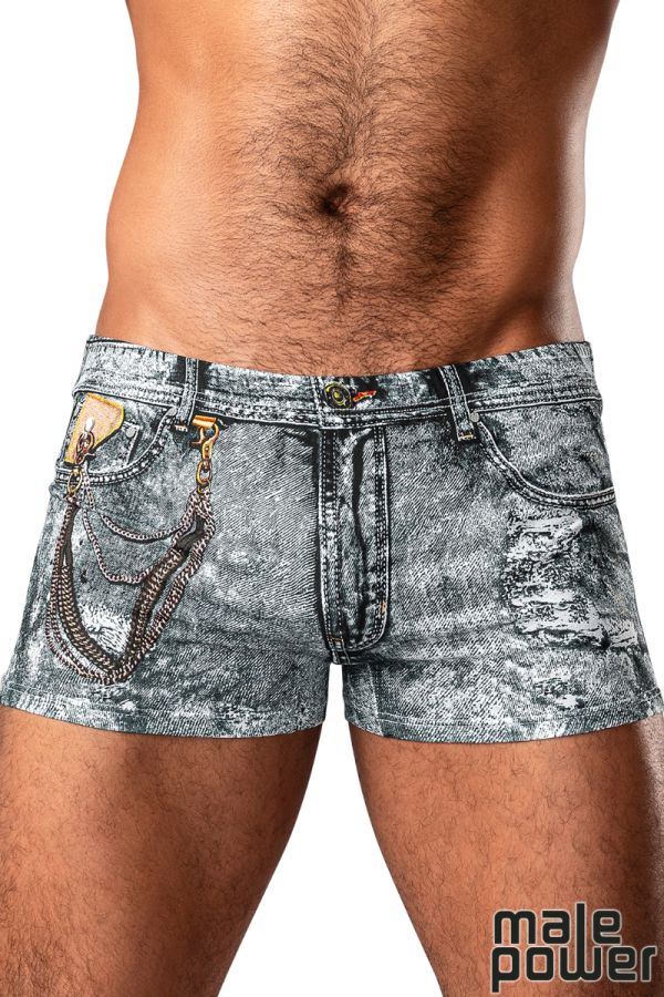 MP145-286 - Dirty Denim Mini Short