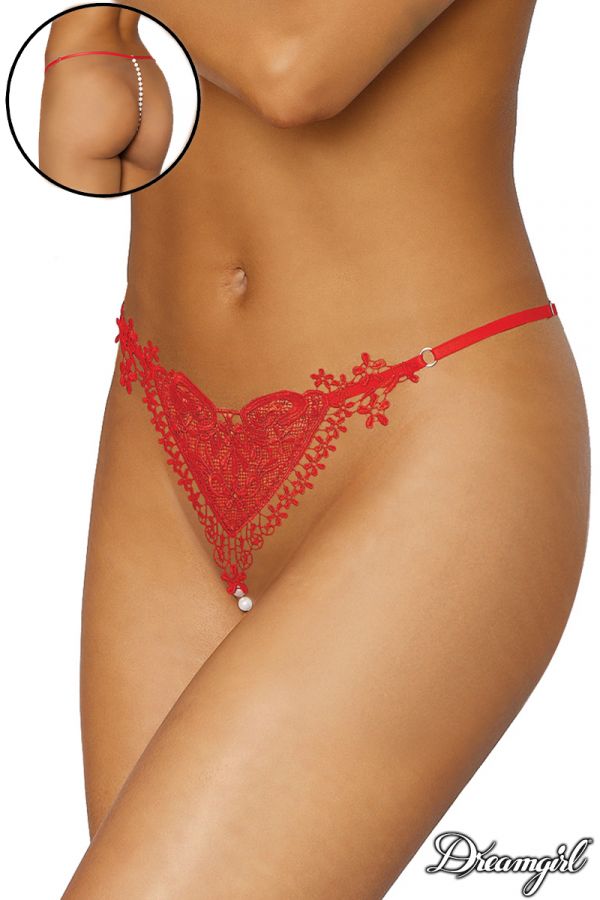 DG1474 - Heart Pearl G-String