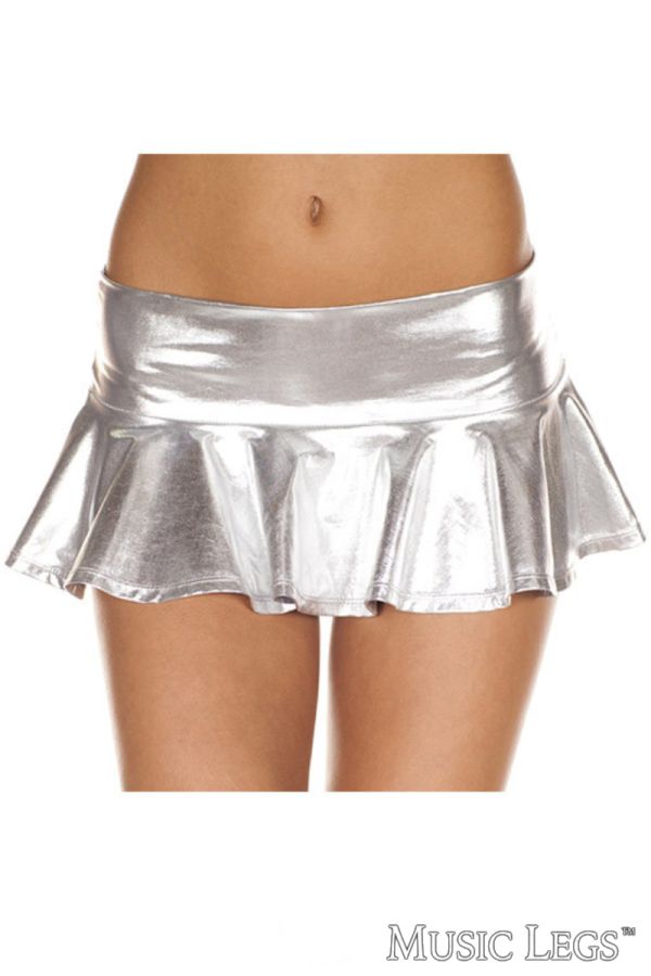 ML153 - Metallic Mini Skirt