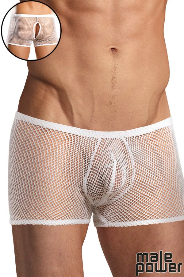 MP164-11C - Stretch Net Peek-A-Buns Short