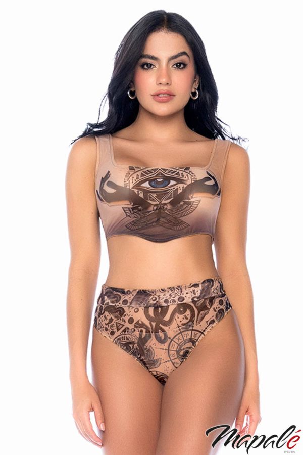 MA2799 - Sheer Tattoo 2PC
