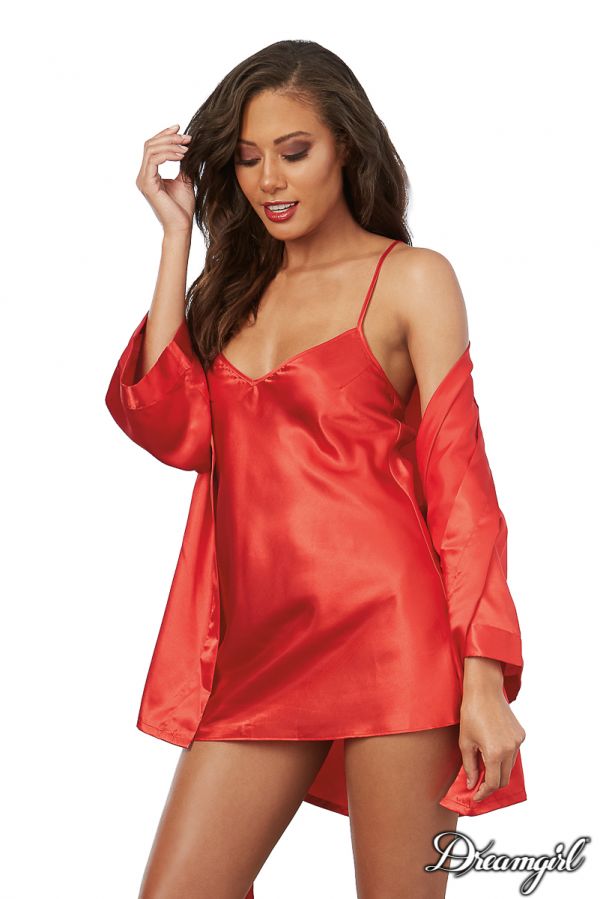 DG3717 - Satin Robe set