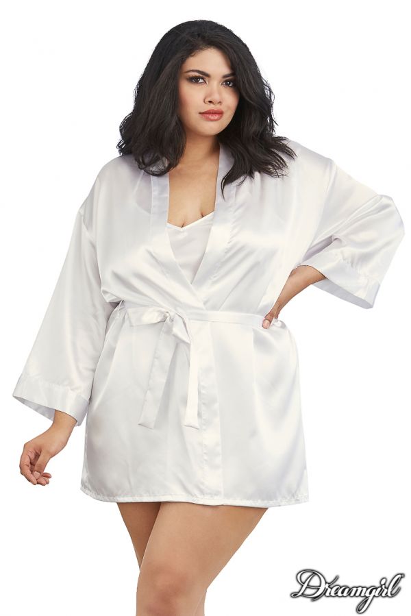 DG3717X - Satin Robe Set