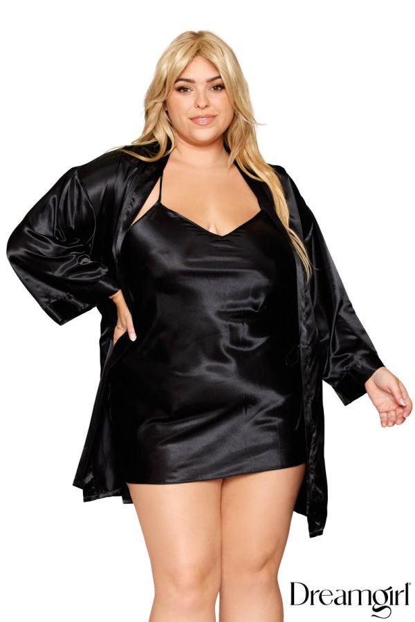 DG3717 - Satin Robe set