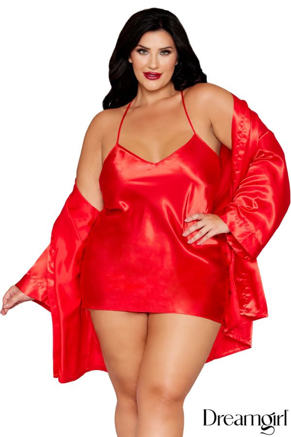 DG3717 - Satin Robe set