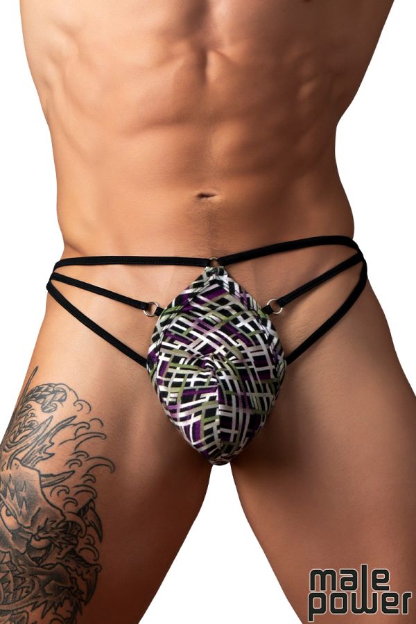 MP419-303 - Modal Grid Thong
