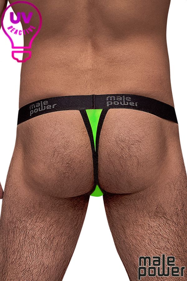 MP433-07B - Neon Mesh Micro Thong