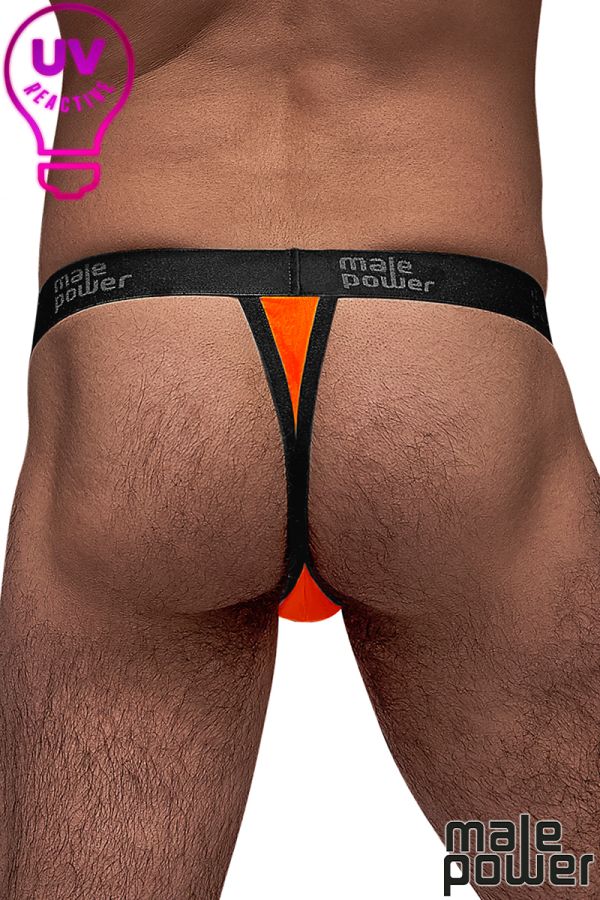 MP433-07B - Neon Mesh Micro Thong