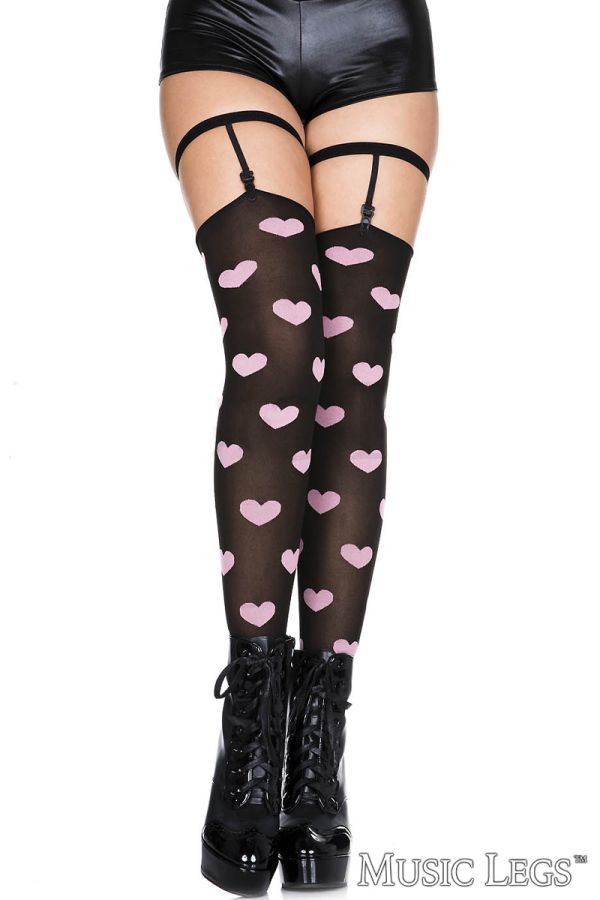 ML44281 - Heart Thigh Hi & Leg Garters