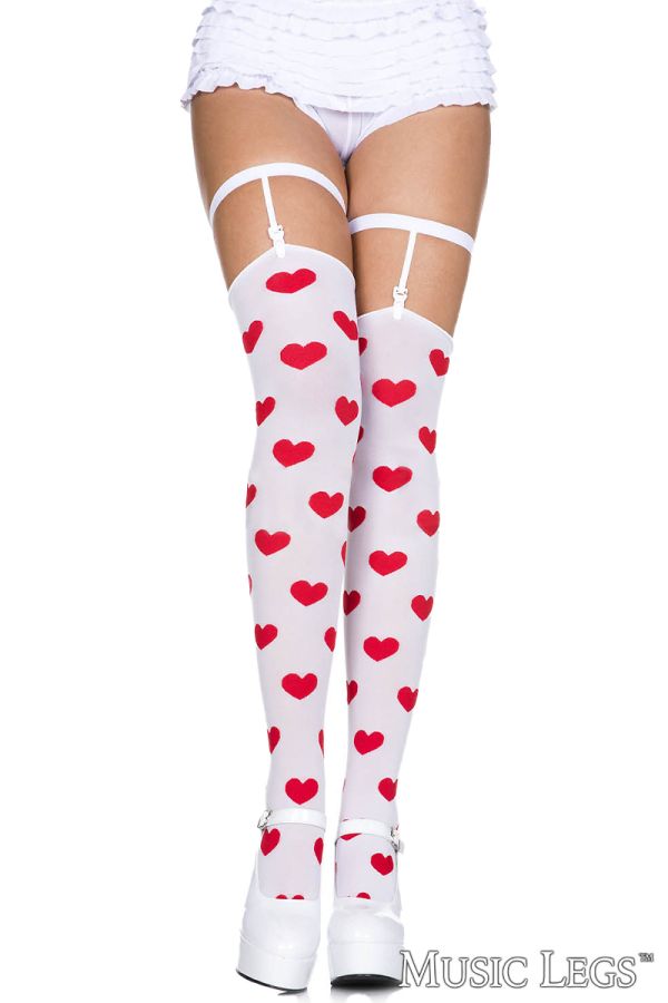ML44281 - Heart Thigh Hi & Leg Garters