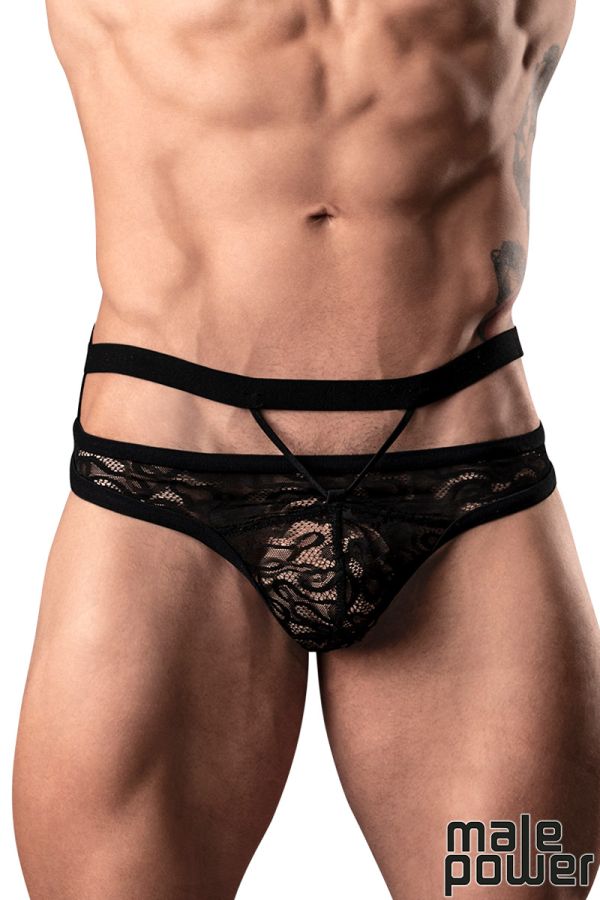 MP446-289 - Lace Cutout Thong