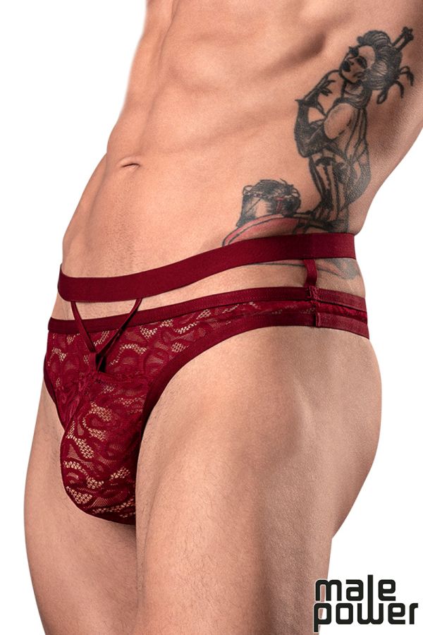 MP446-289 - Lace Cutout Thong