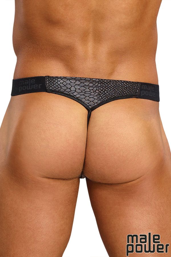 MP454-176 - Black Cobra Micro V Thong