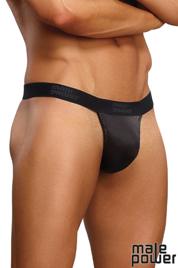 MP454-176 - Black Cobra Micro V Thong