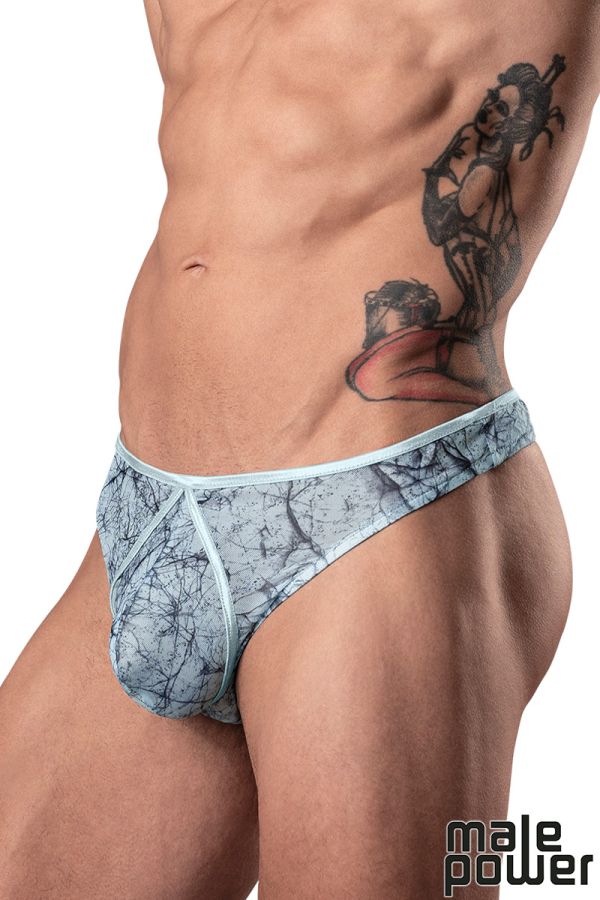 MP461-290 - Marble Mesh Thong
