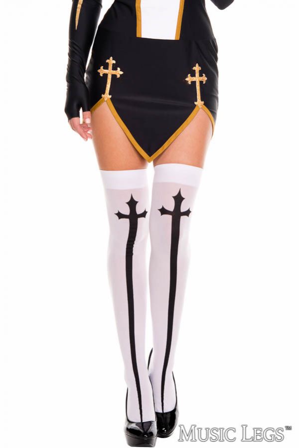 ML4629 - Gothic Cross Thigh Hi