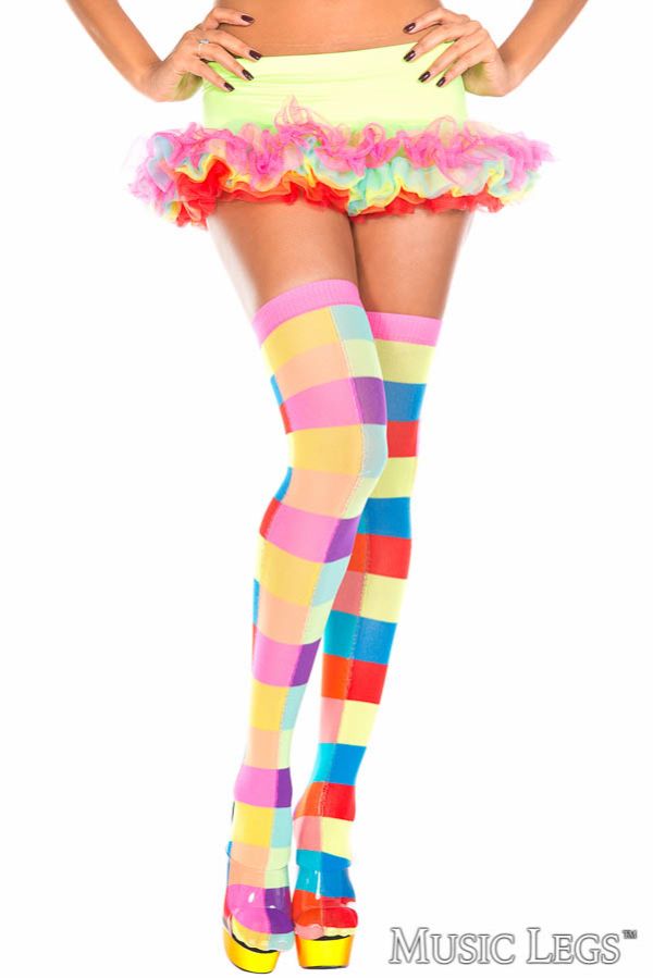ML4633 - Neon Block Acrylic Thigh Hi