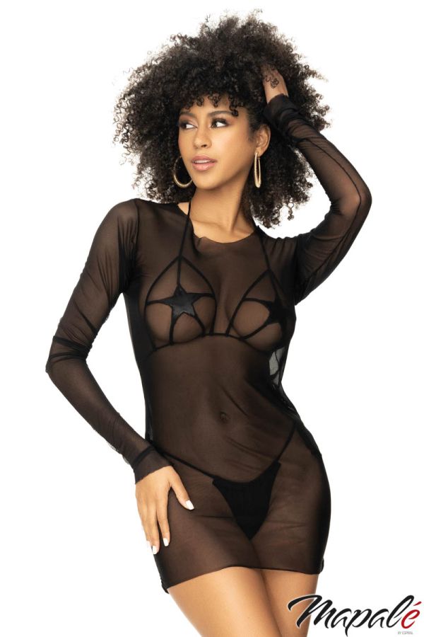 MA47016 - Sheer Mesh Cover Up