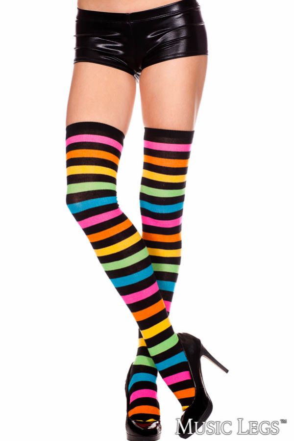 ML4854 - Rainbow Acrylic Thigh Hi