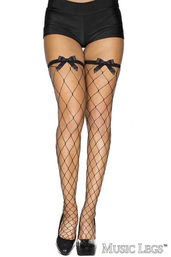 ML4922 - Big Net Bow Thigh Hi