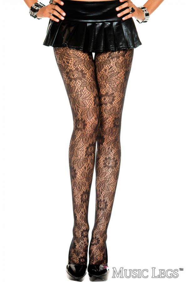 ML5046 - Floral lace Pantyhose