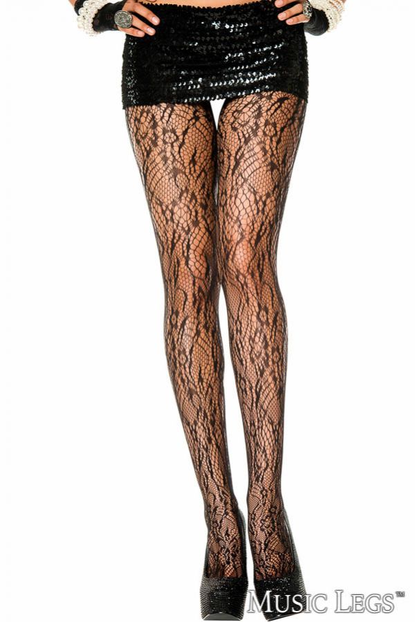 ML5067 - Floral Lace Pantyhose