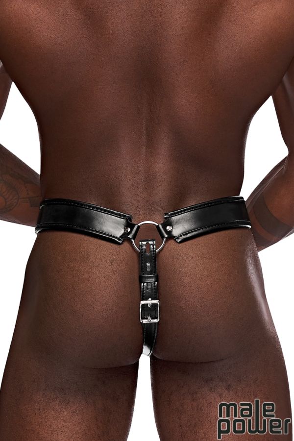 MP542-266 - PU Leather Padlock Thong