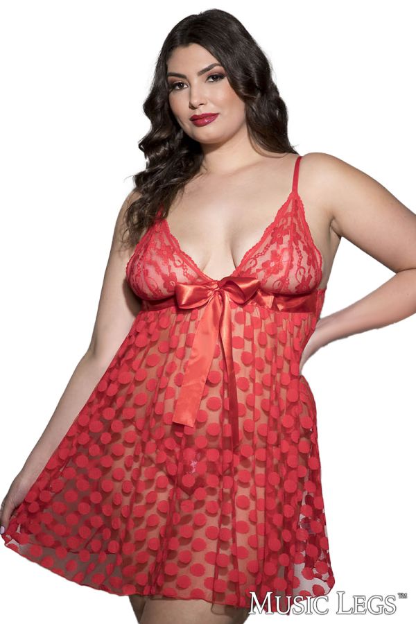 ML56125Q - Dot Babydoll