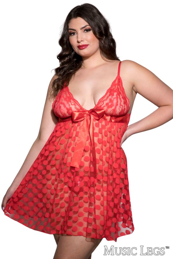 ML56125Q - Dot Babydoll