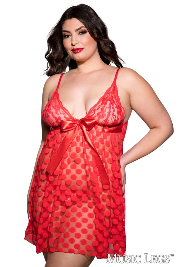 ML56125Q - Dot Babydoll