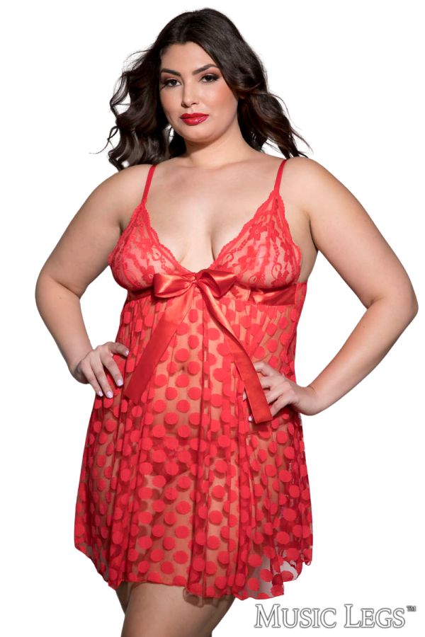 ML56125Q - Dot Babydoll