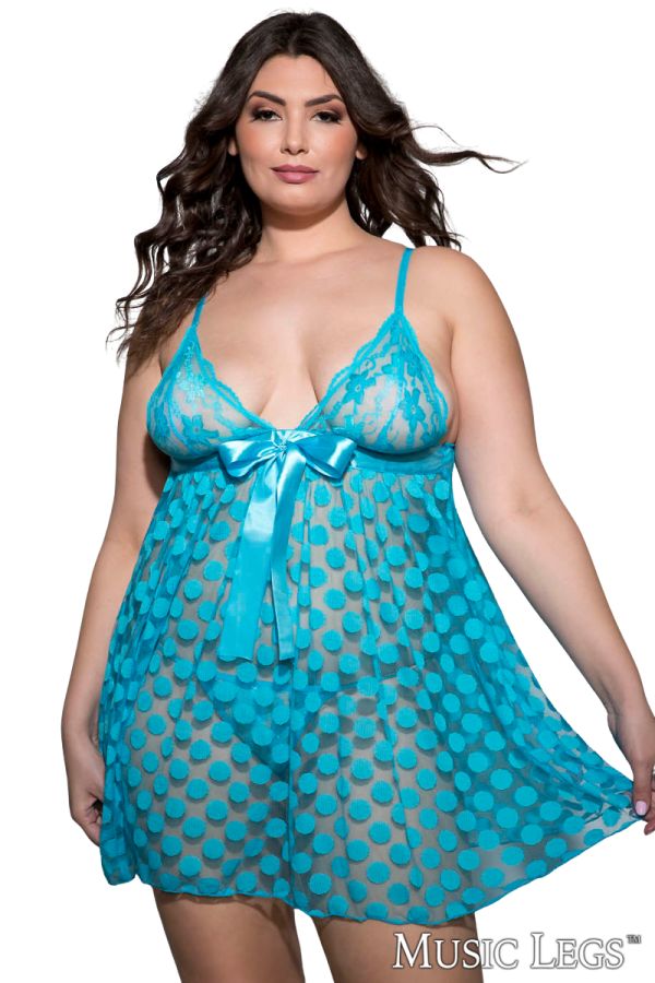 ML56125Q - Dot Babydoll