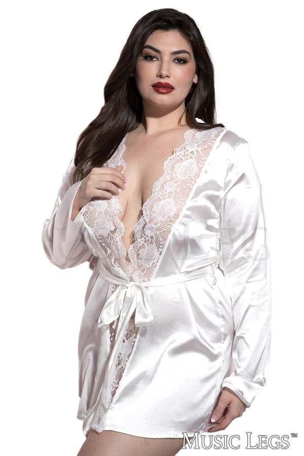 ML60078Q - Satin Robe