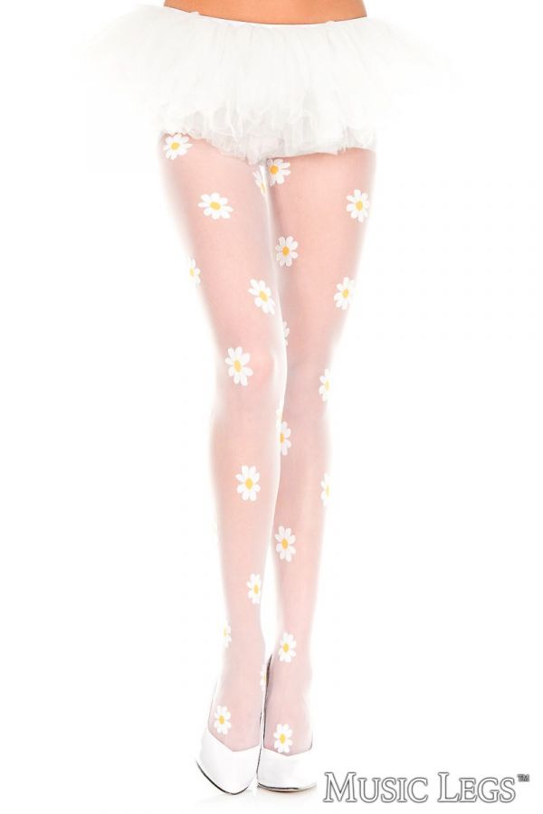 ML7044 - SHEER DAISY PANTYHOSE