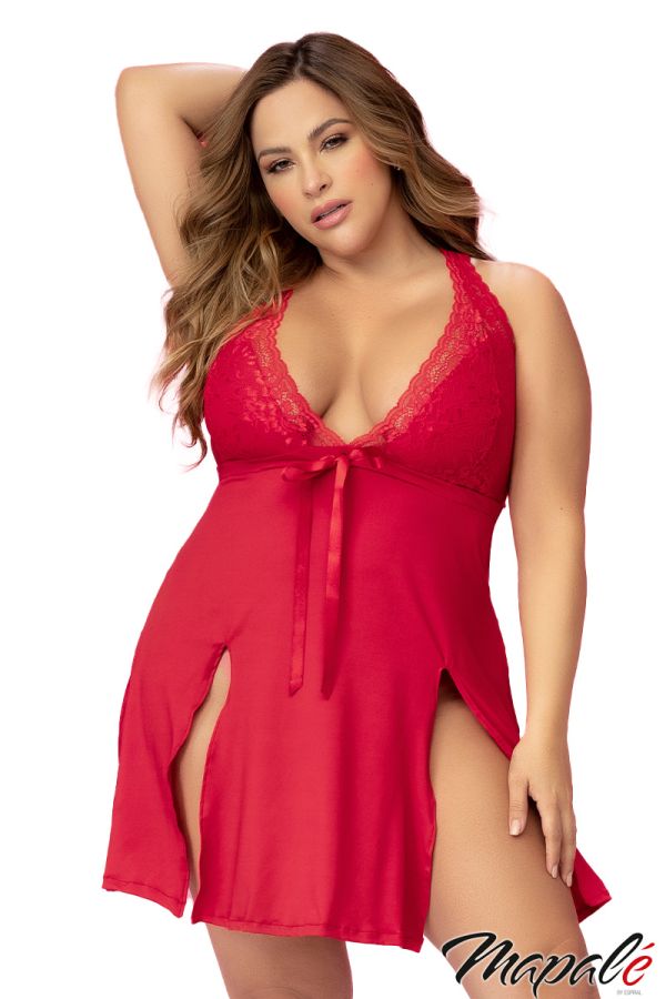 MA7538X - Slit Sides Babydoll