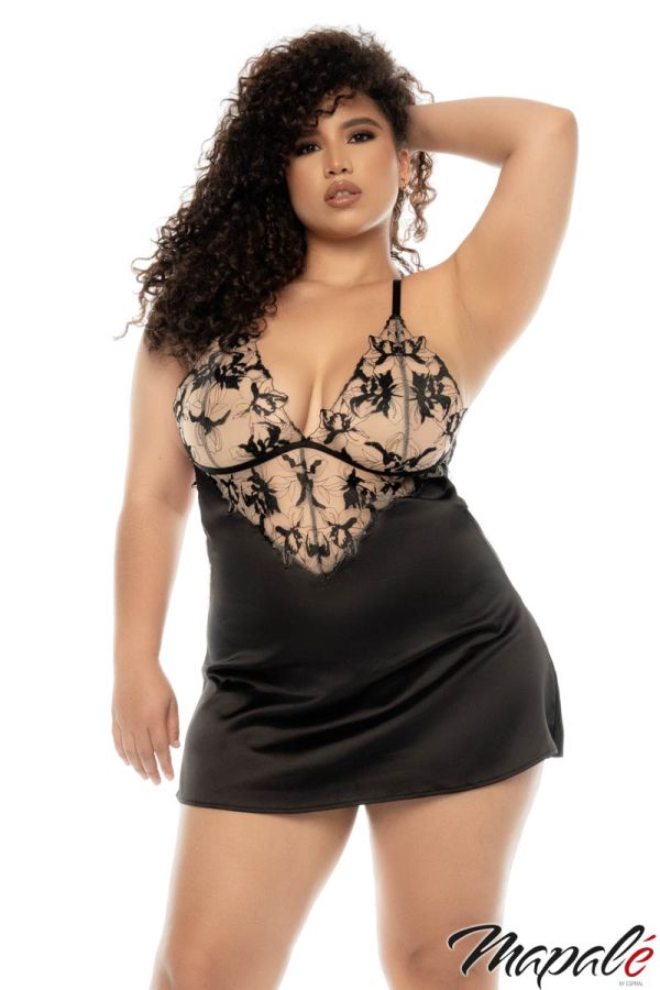 MA7545 - Contrast Lace Babydoll