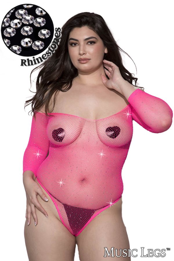 ML80106Q - Rhinestone Net Teddy